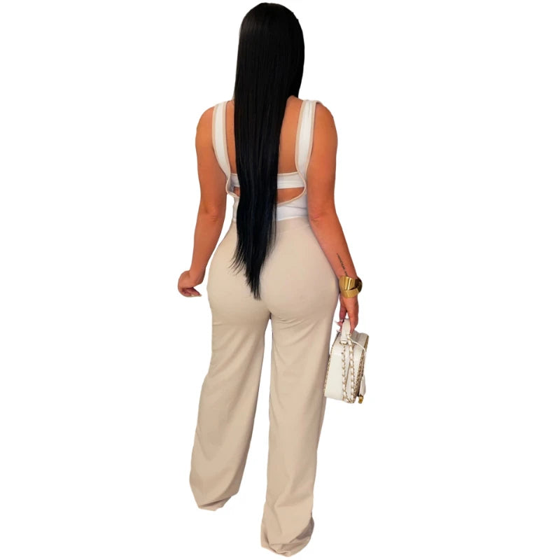 Sleeveless High Waist Jumpsuit