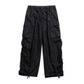 Denim Jackets+Big Pocket Wide Leg Cargo Pants Set
