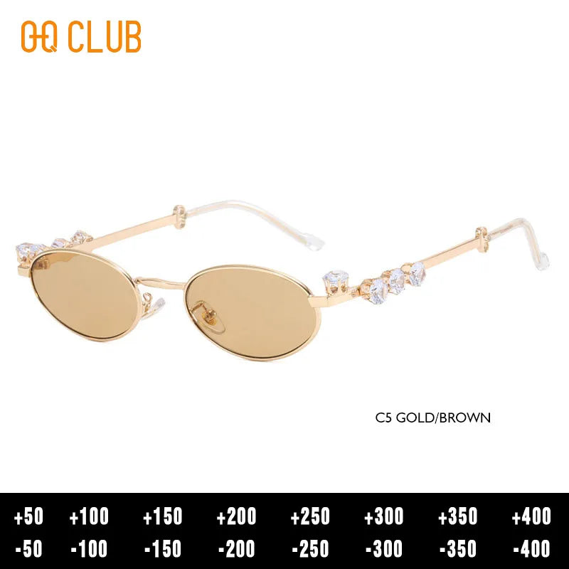 O-Q CLUB Rhinestone Glasses