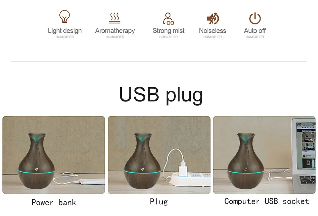 Air Humidifier Essential Oil Diffuser