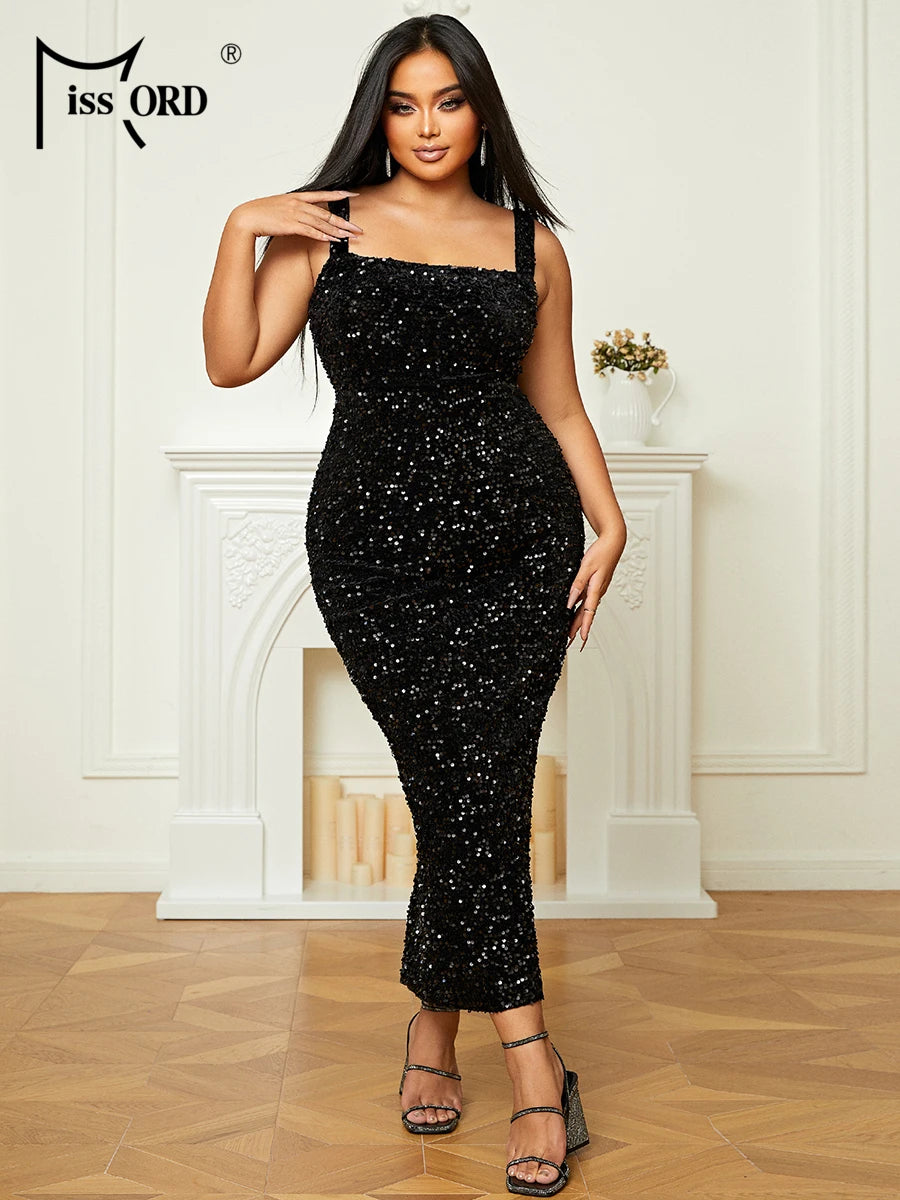 Sequin Midi Dress