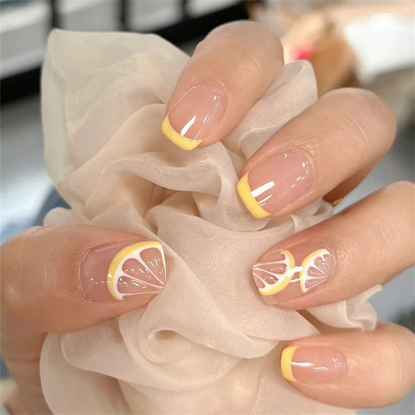 24pcs Professional Ultra-thin Finished Fake Nails