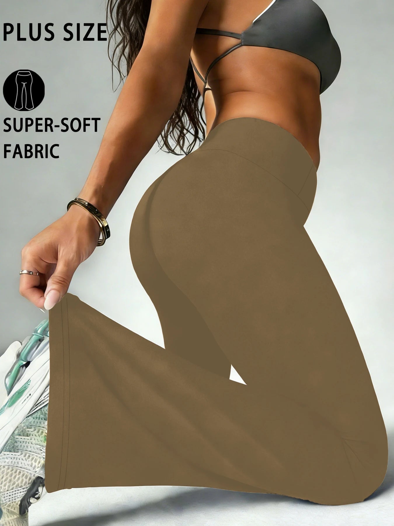 High-Rise Flared Yoga Trousers