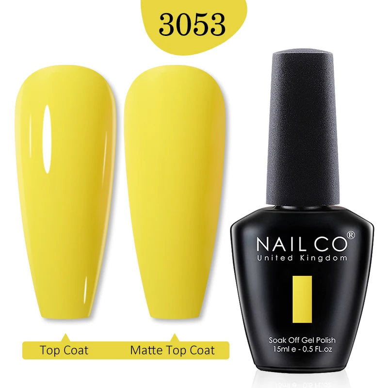 NAILCO 15ml Nail Gel Polish Winter Nude Colors Hybrid Gel Varnish Manicure UV Gel Nail Polish Primer Top Base Coat LED Nails Art
