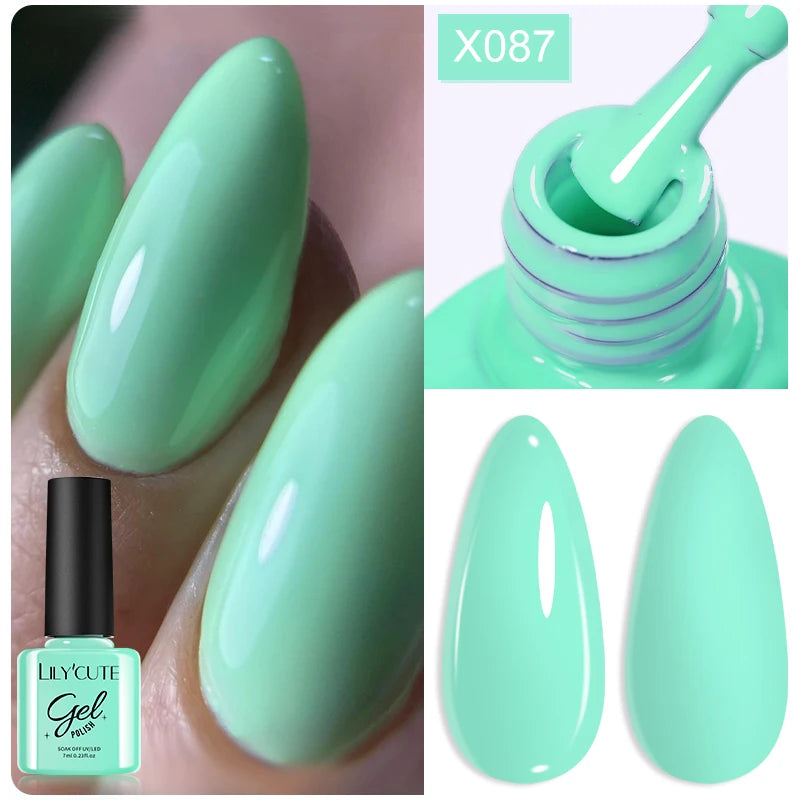 LILYCUTE 8ml Pink Dried Flower Gel Nail Polish Natural Flower Fairy Nail Art Gel Soak Off UV LED Painting Varnish For Nails DIY