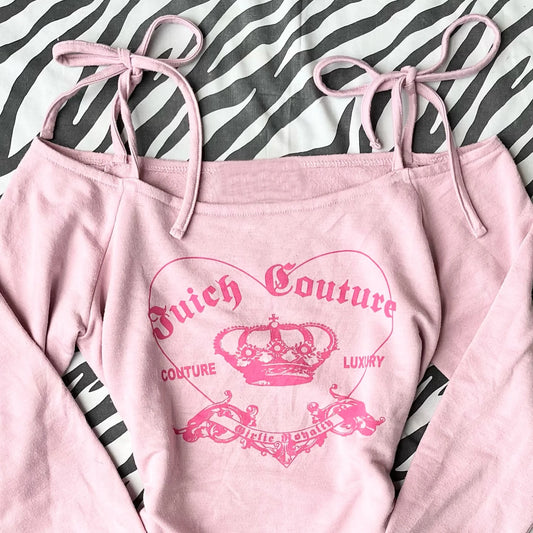 Letter Printed Long-Sleeved Shirt