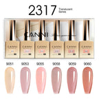 CANNI Nail Gel Polish Set Upgraded HEMA FREE Summer Nails Smooth Texture Ultra Gloss Top Coat Pigmented Gel Soak off UV LED Gel
