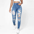 Ripped Holes Casual Skinny Jeans