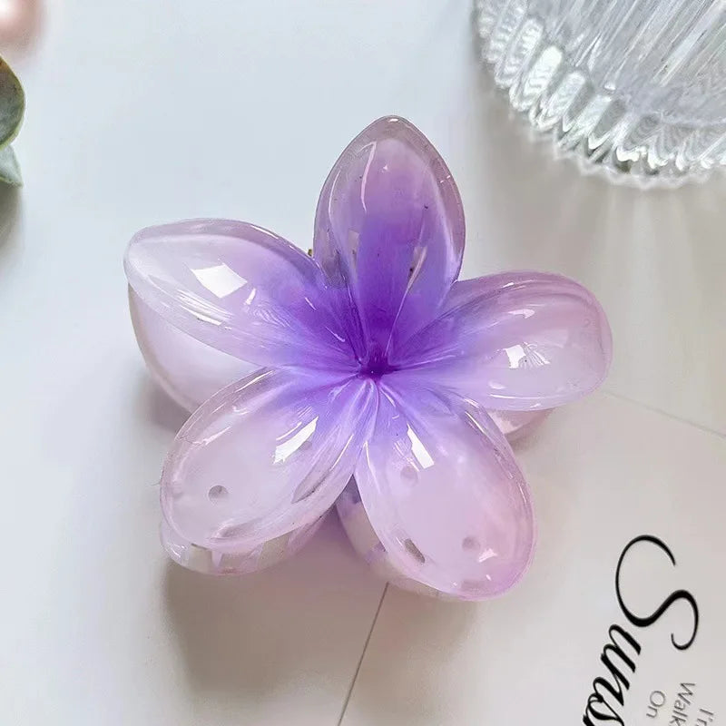 2026 New Vacation Egg Flower Hair Clips Hawaii Beach Claws Bohemian Hairpin for Girls Dopamine Y2k Hair Accessory
