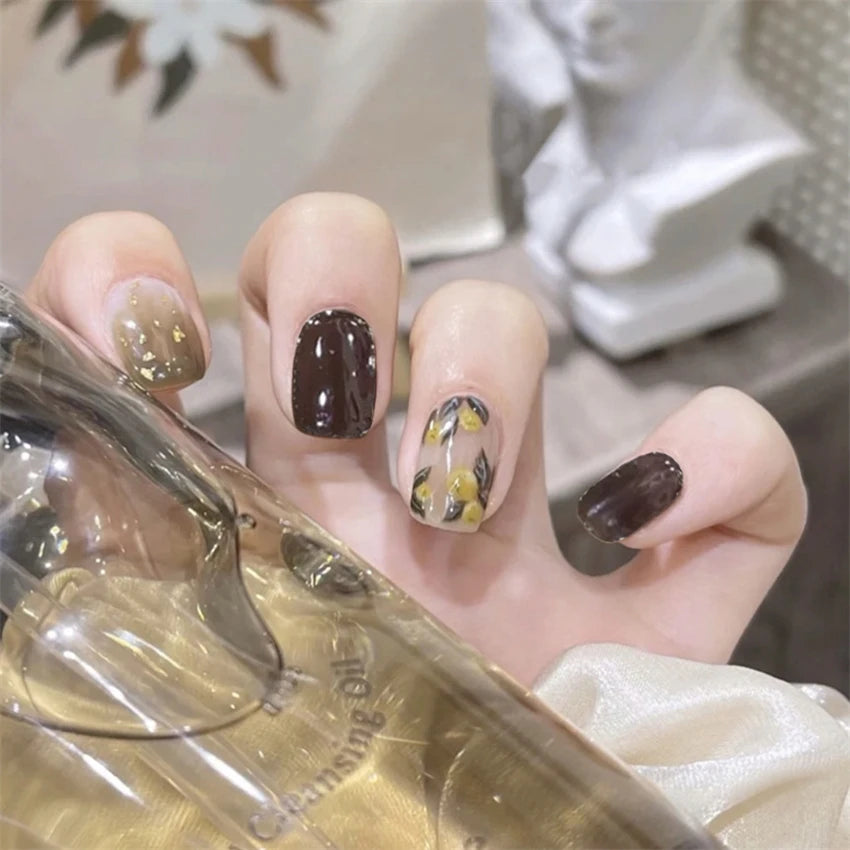 24pcs Professional Ultra-thin Finished Fake Nails
