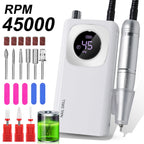 LIMEGIRL V4 45000RPM Electric Portable Nail Drill Machine Rechargeable for Gel Nails Polish Portable Nail File Manicure Tools
