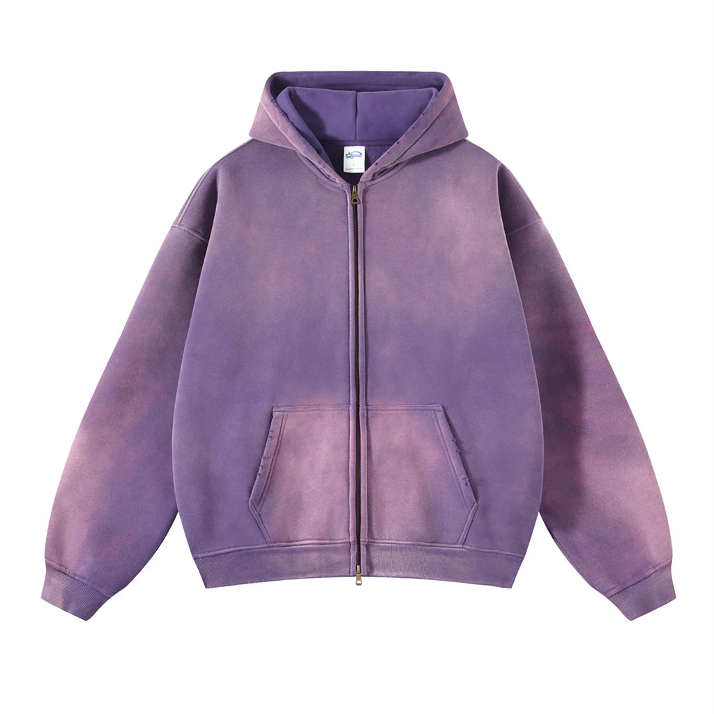 Wash Zip-Up Hoodie