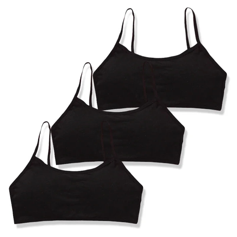 3pc/Lot Kids Cotton Training Bra Girls Teens Underwear for Teenagers Lingerie Underwear 8-15T