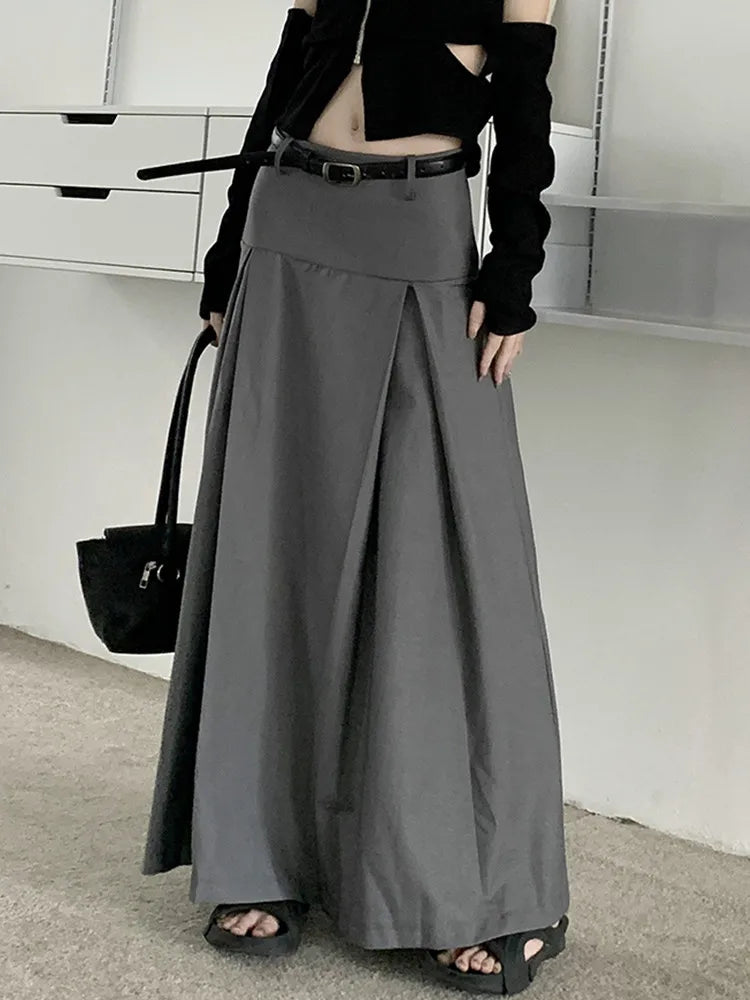 Qiukichonson Midi Long Skirt