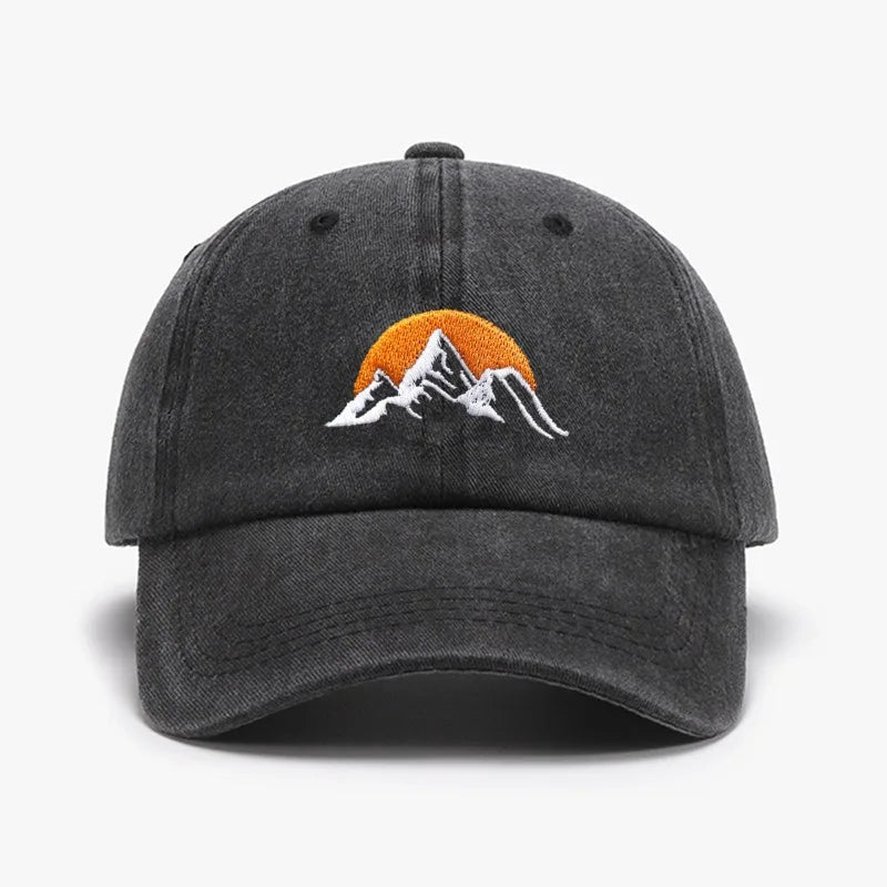Embroidered Sunset Baseball Hat