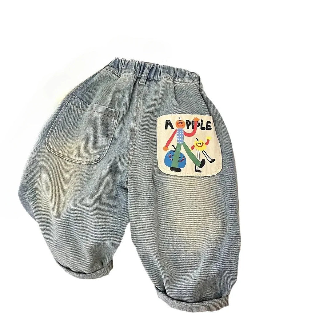 Simple Loose Casual Straight Tube Pants