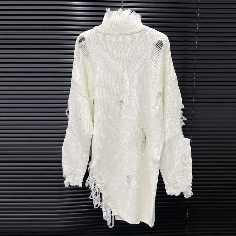Turtleneck Pin Hole Sweater