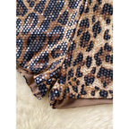 Leopard Sequin Shorts