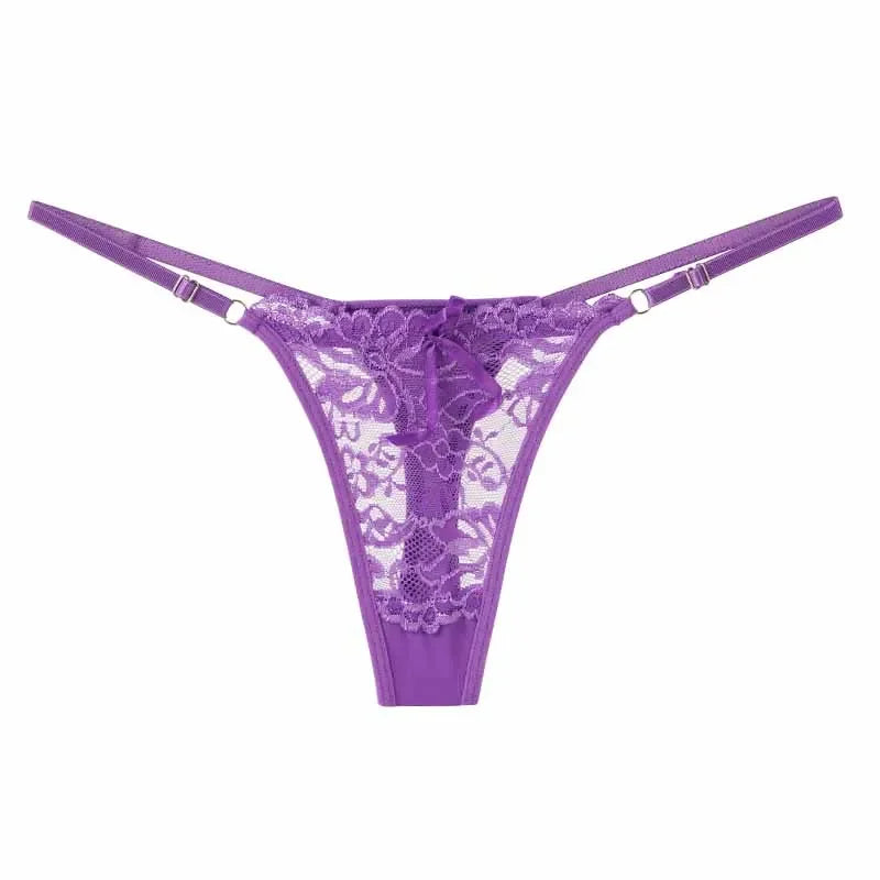 Adjustable Waist Lace Thong