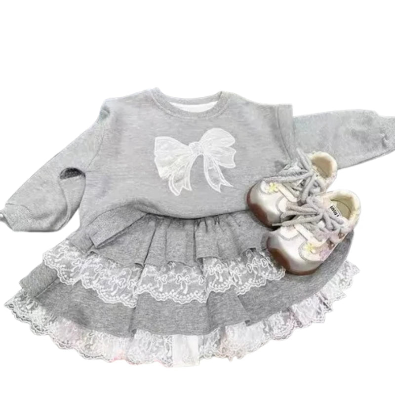 Sweatshirt Skirt 2-Piece Set