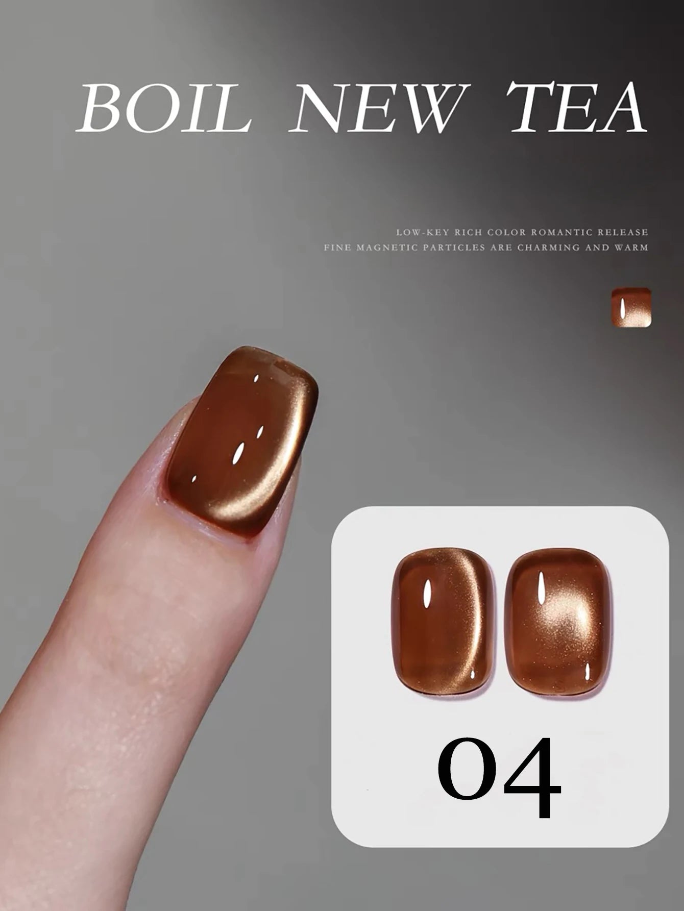 12ML 1-16PCS Beach Essentials Summer Nails Top Selling Fenglin Evening Moonlight Cat Eye Green Glass Bead Magnet Gel Nail Polish