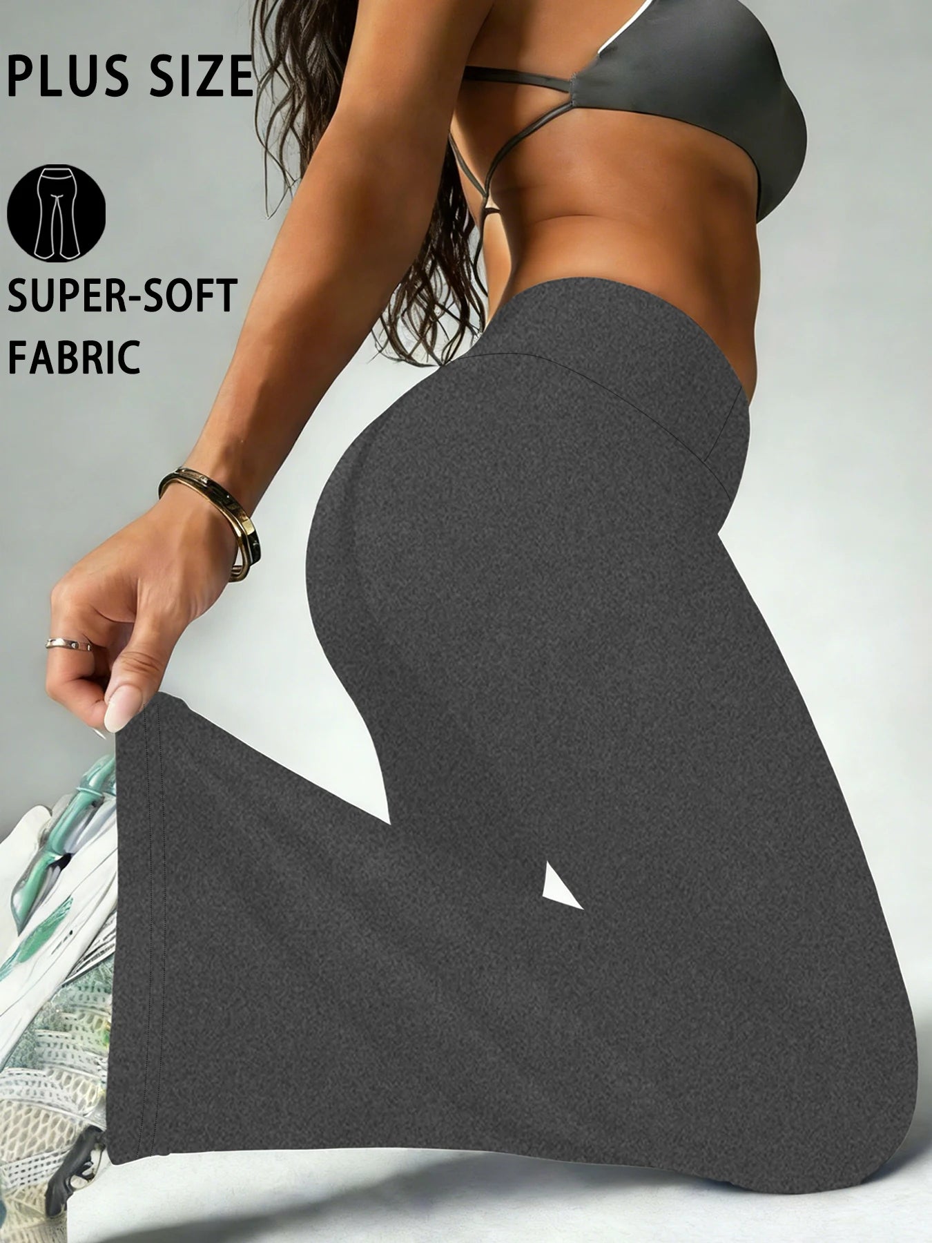 High-Rise Flared Yoga Trousers