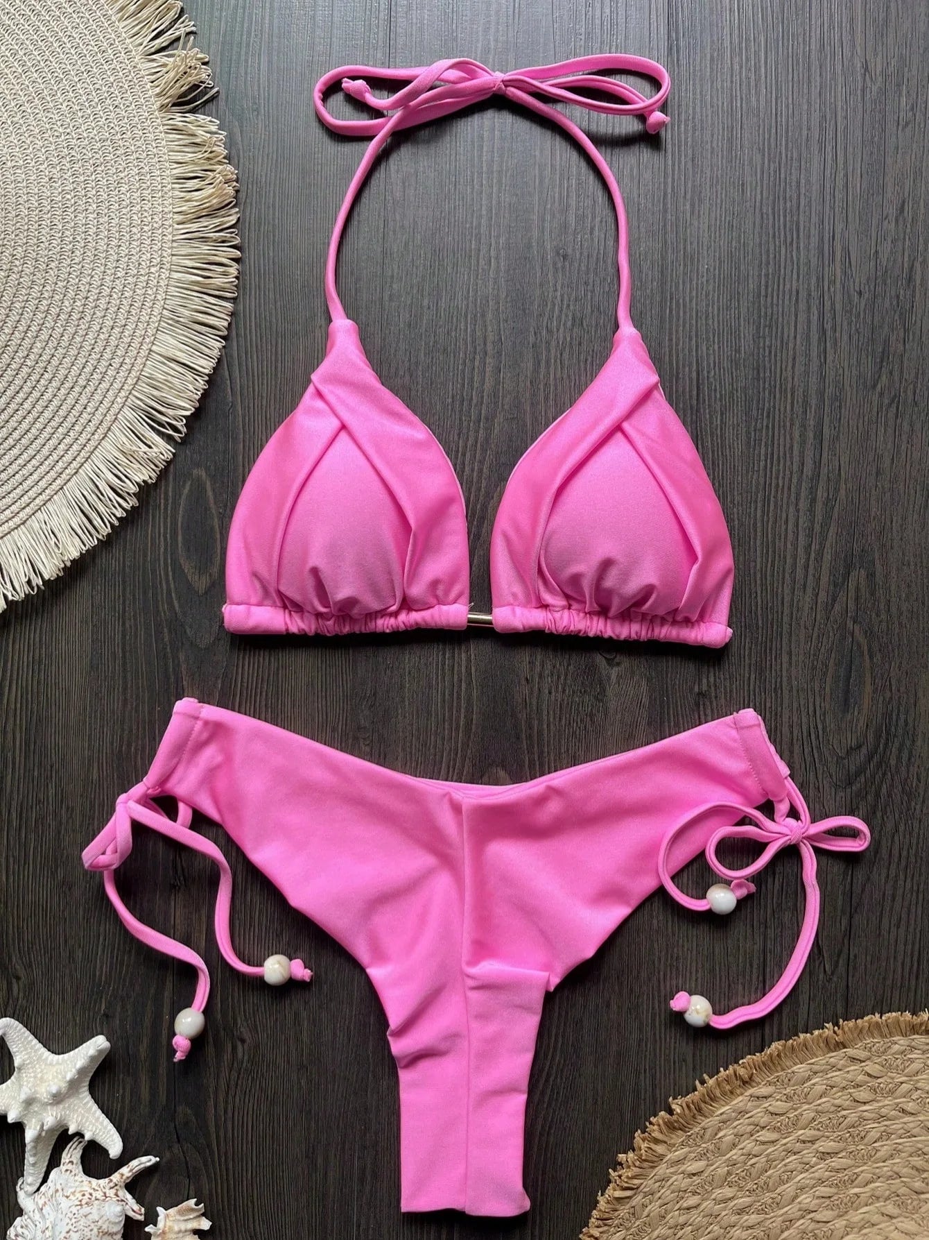 RUOTONGSEPT Folds Bikini