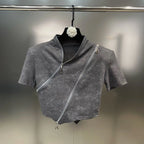 DEAT Zipper T-Shirt