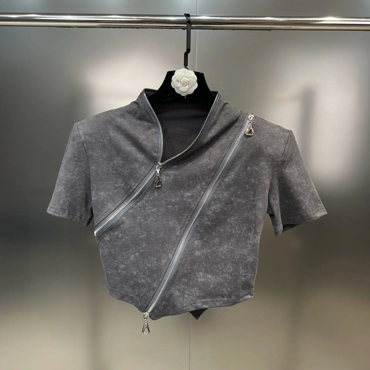 DEAT Zipper T-Shirt