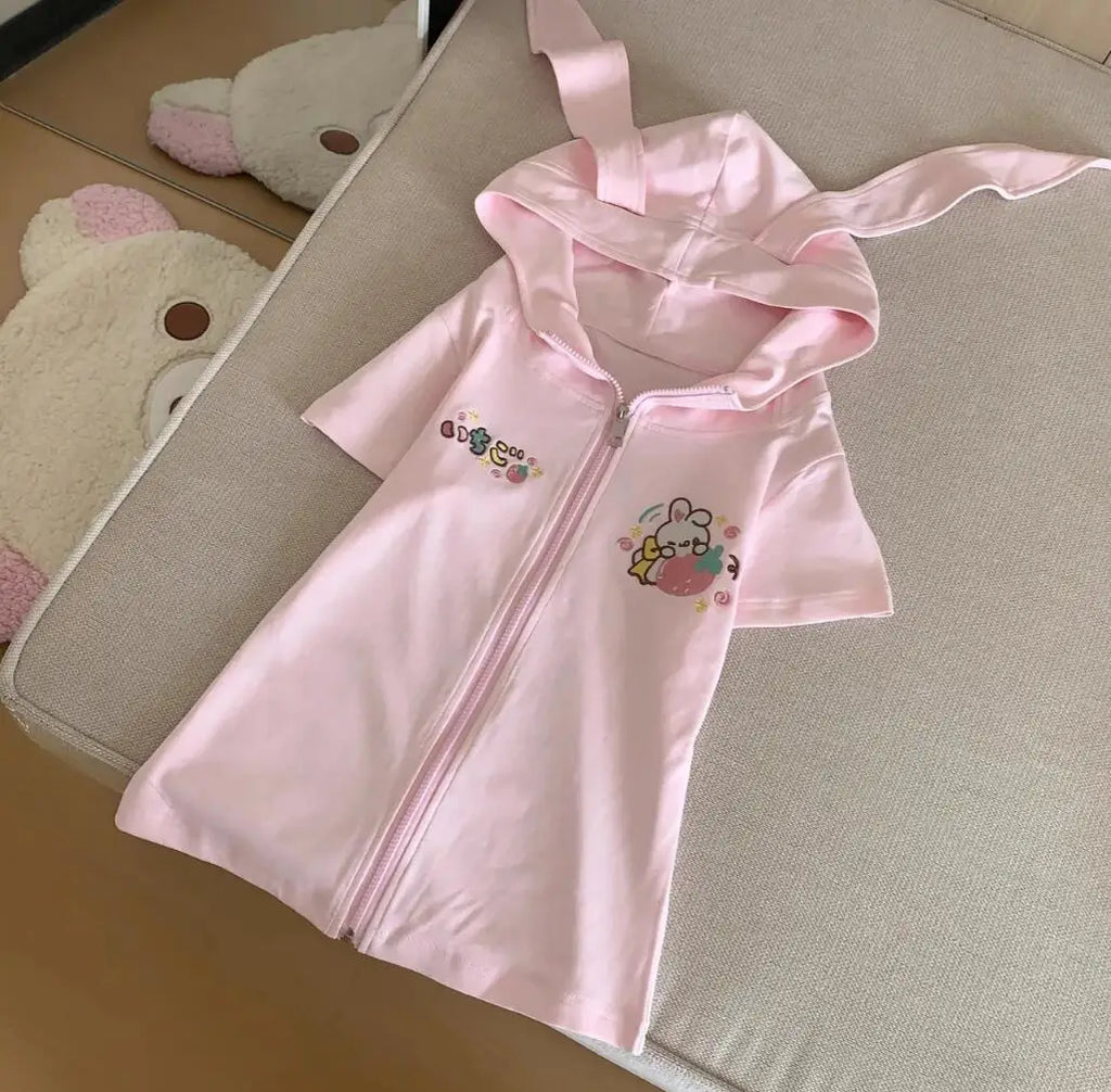 Rabbit Ear Hooded Jacket