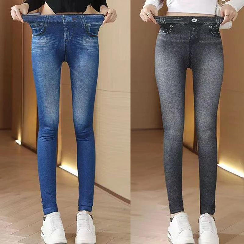 Imitation Denim Leggings