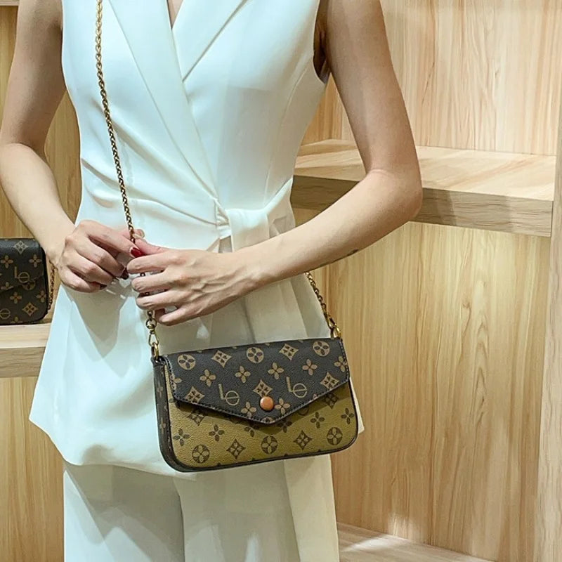 Chain Strap Envelope Bag