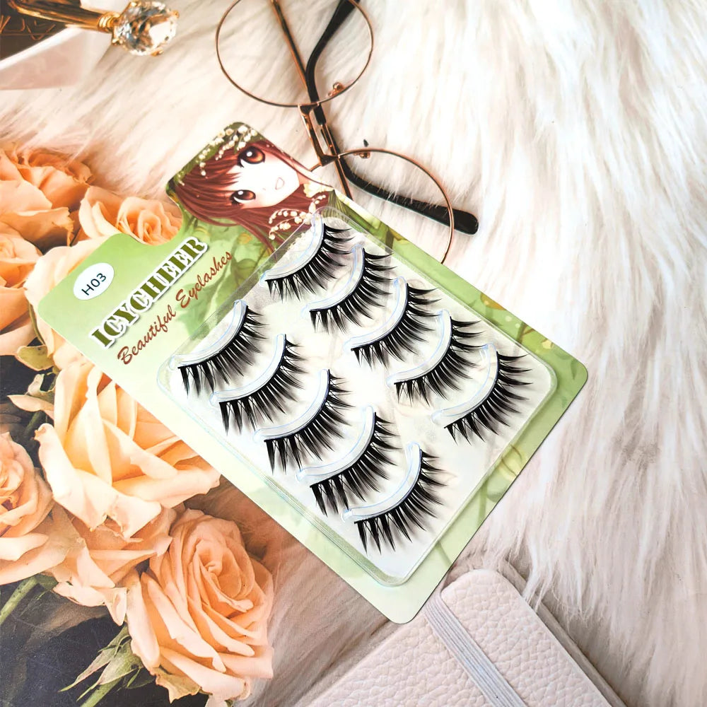 5 Pairs Thick False Eyelash