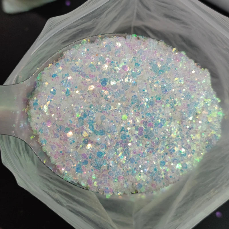 1KG Wholesale Mixed Size Holographic Nails Sequins Manicure Glitter Flakes Paillettes Nail Art Decorations Body/Face Glitter