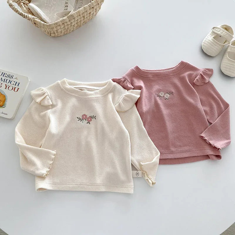 Darling Floral Ruffle Tee