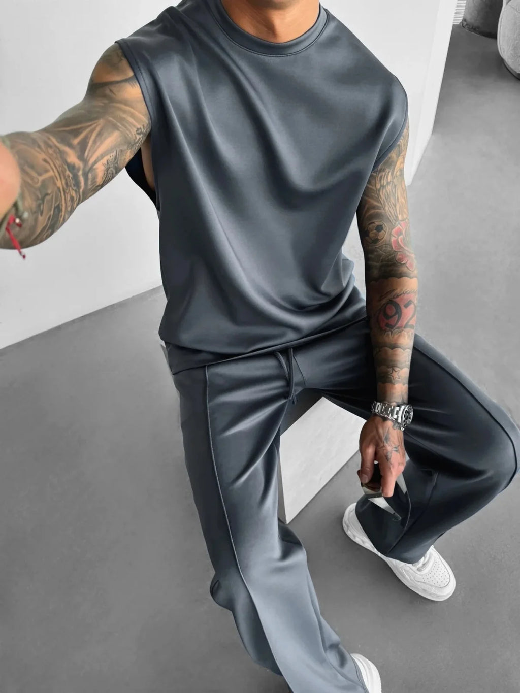Minimalist Sleeveless Set