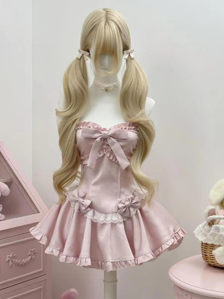 Bow Print A-line Dress