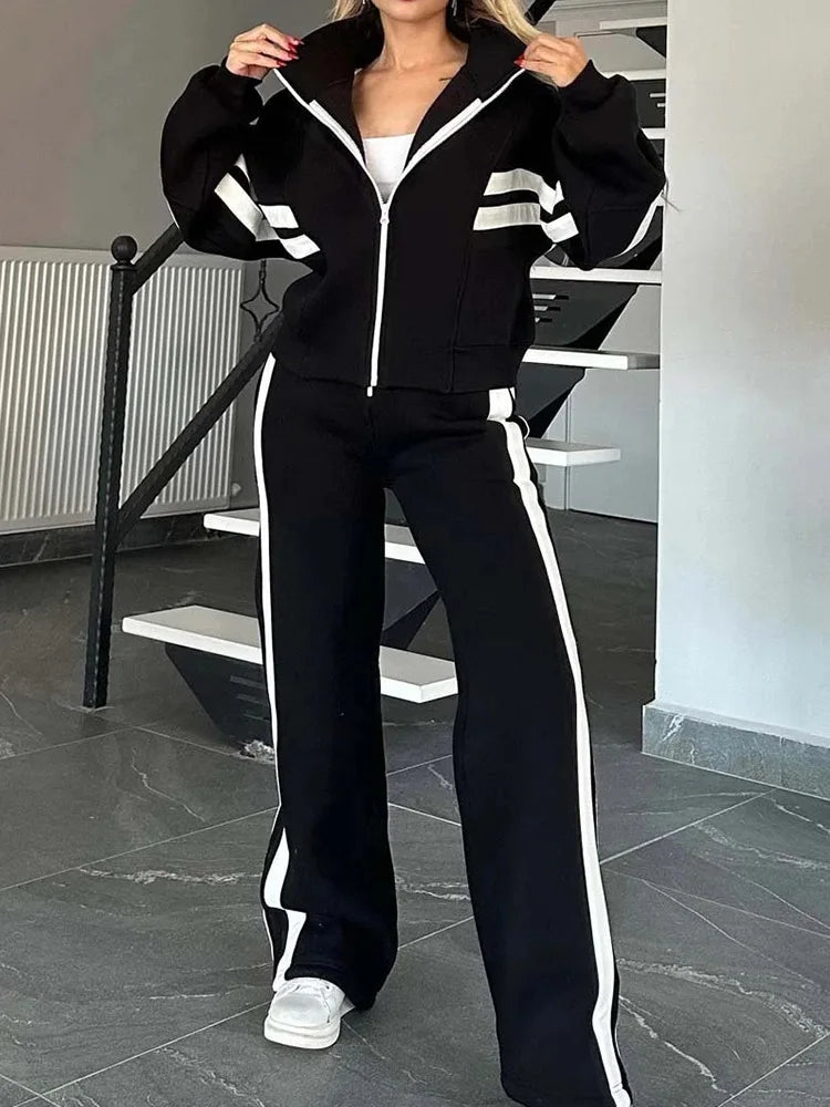 Wide Leg Pants Fashion Set