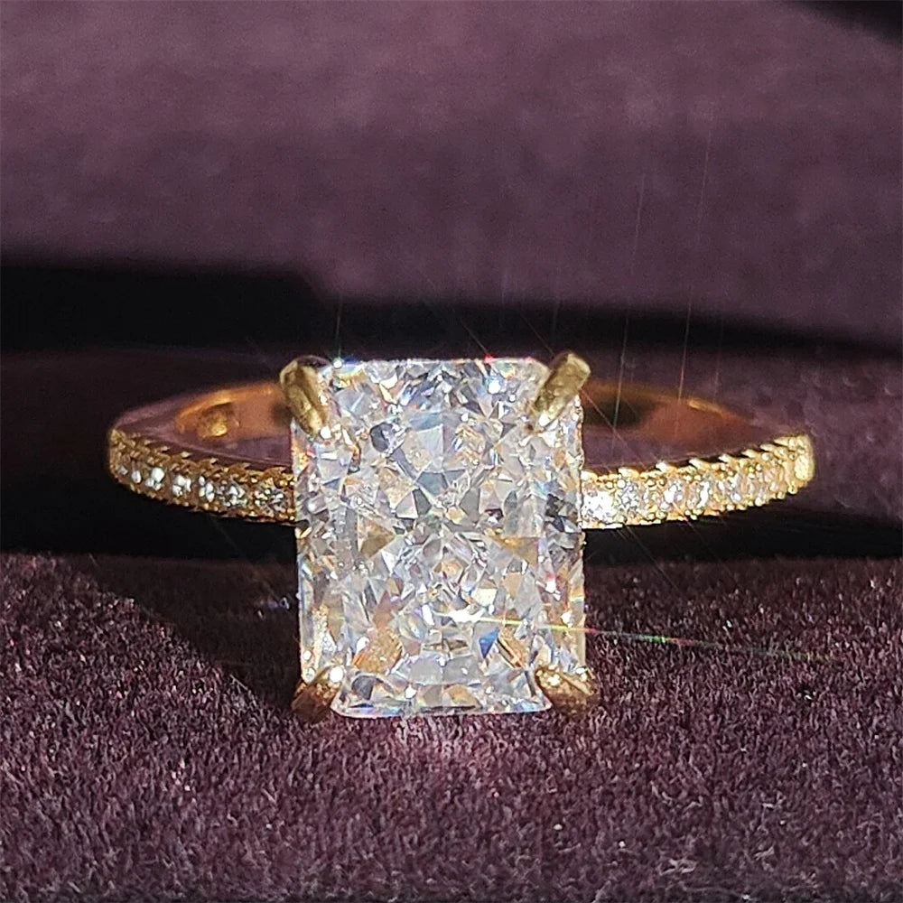 Pink Ice Cut 925 Sterling Silver Ring