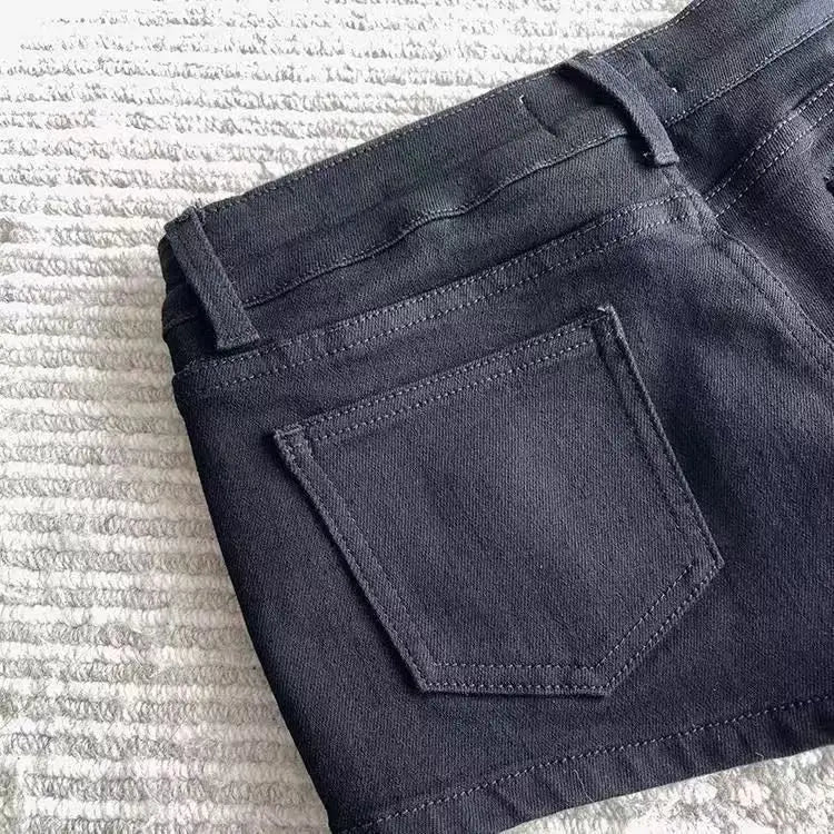 Low Waist Jean Shorts