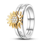 925 Sterling Silver Flower Rings