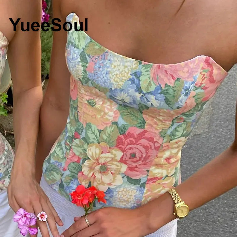 Strapless Corset Bustier Top