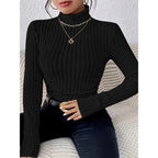 Ribbed Knit Turtleneck