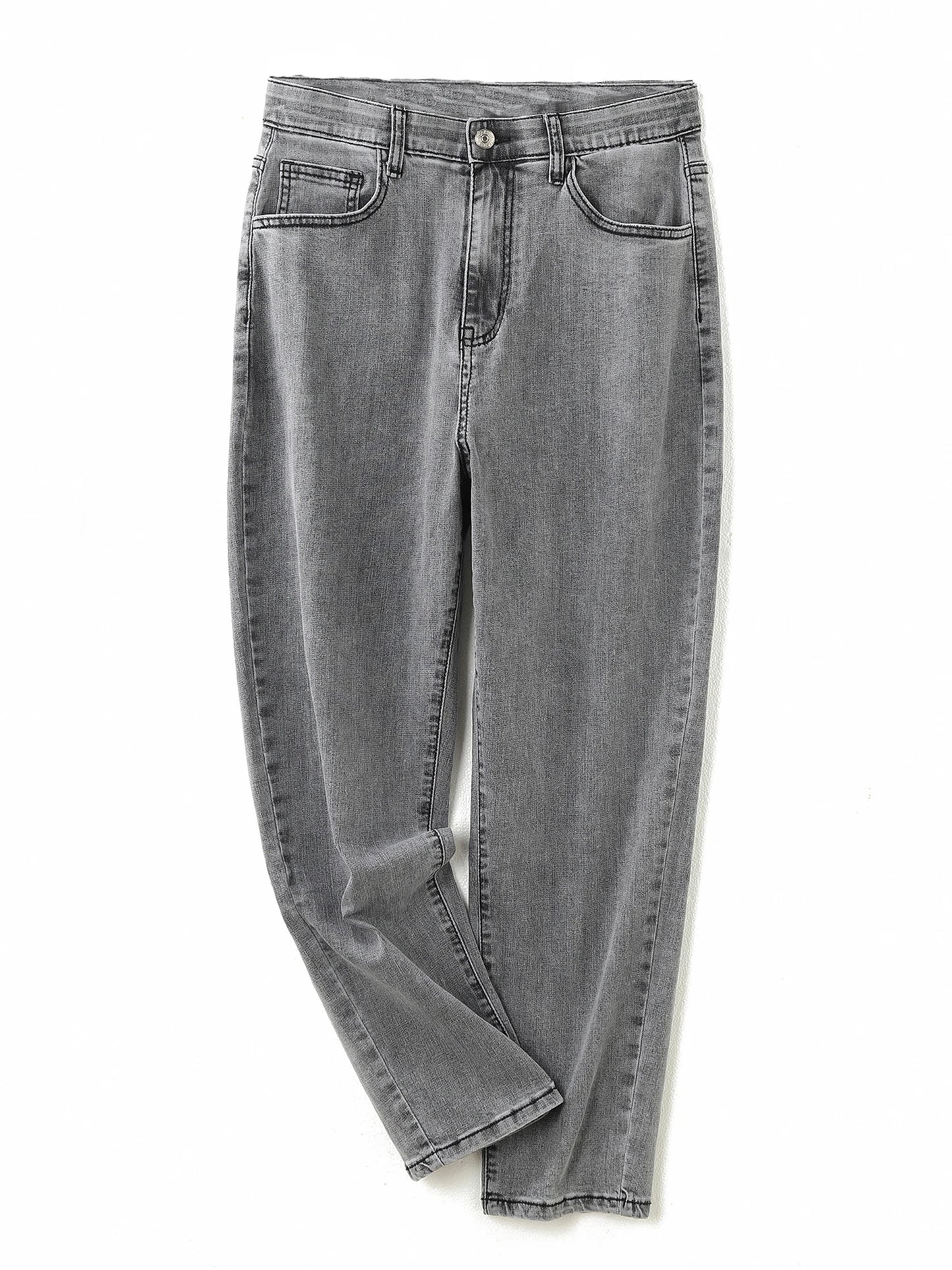 Stretchy High Waist Mom Jeans