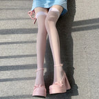 Lace Transparent Thigh High Socks