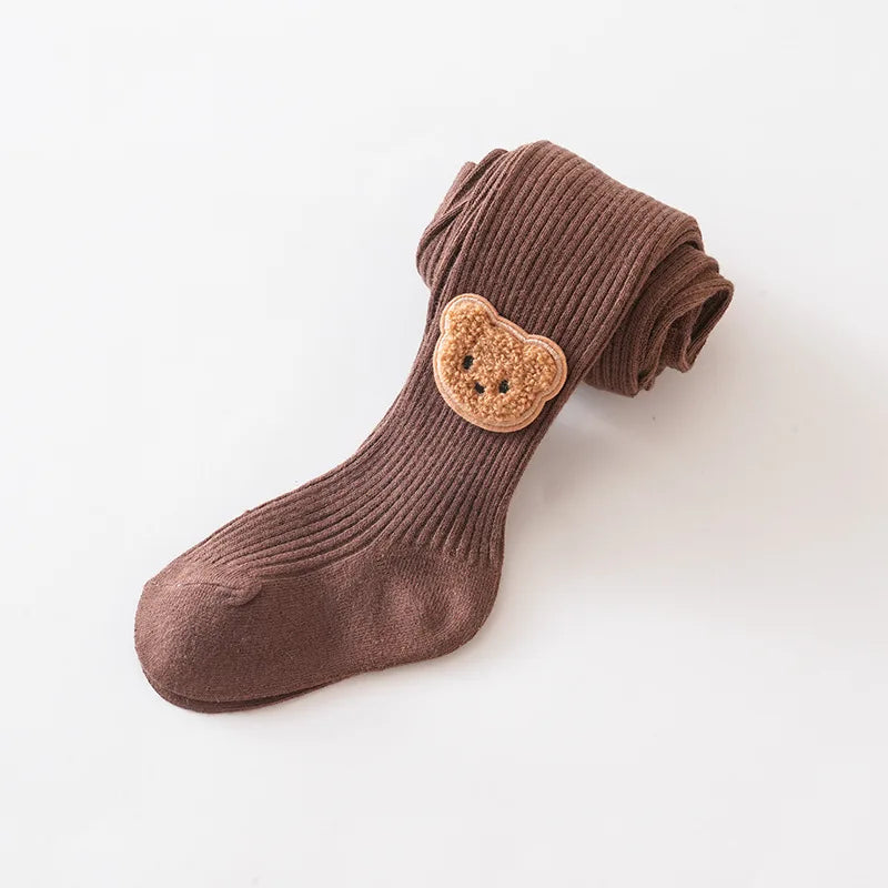 Little Bear Cub Ribbed Tights