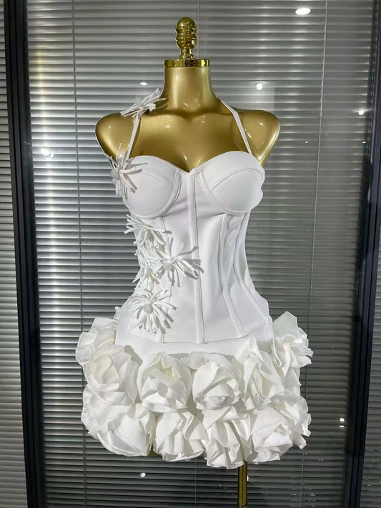 2 Pieces Bodycon Bandage Mini Dress
