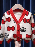 Knitted Bow Crown Cardigan