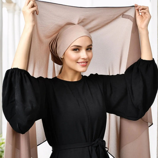 Chiffon Hijab with Bulit-In Magnets
