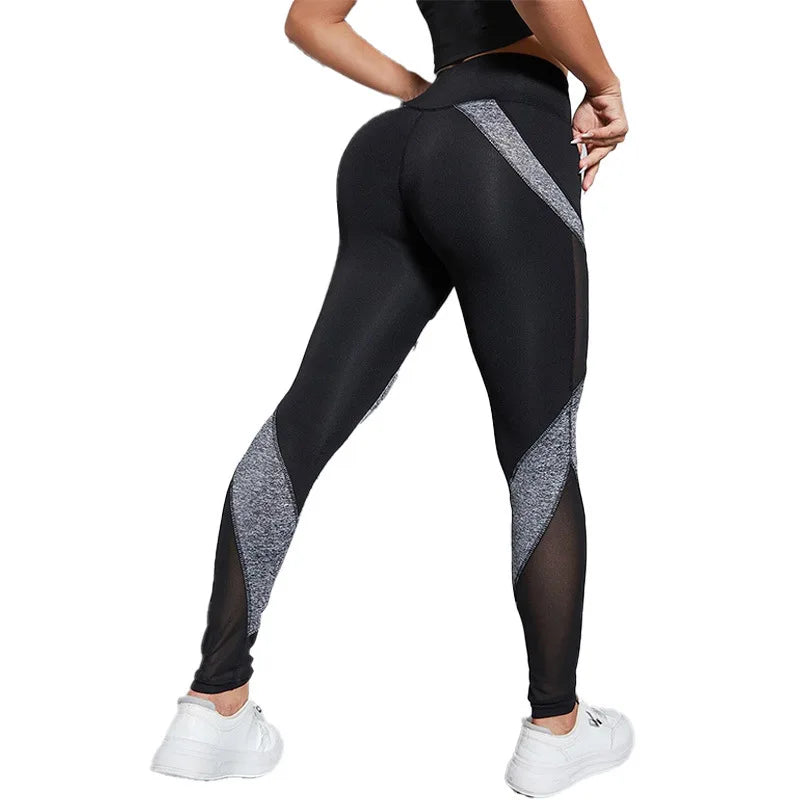 Mesh Spliced Leggings